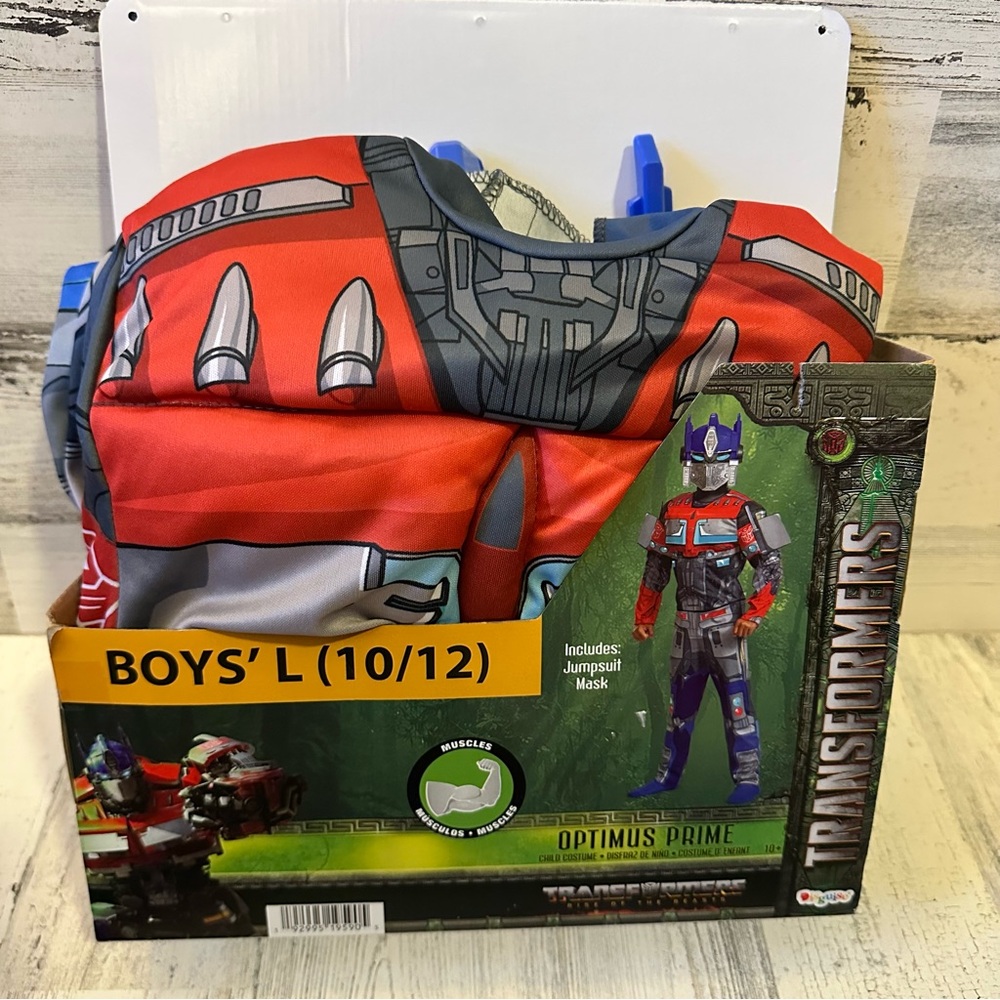 Transformers Optimus Prime Boys Halloween Costume Size L (10/12) NEW